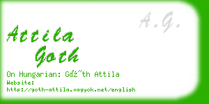 attila goth business card